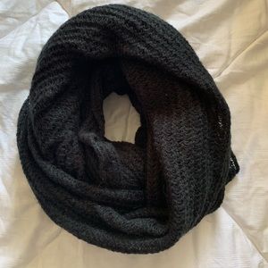 Black Knit Infinity Scarf